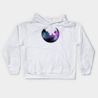 Semicircle with a galaxy Kids Hoodie